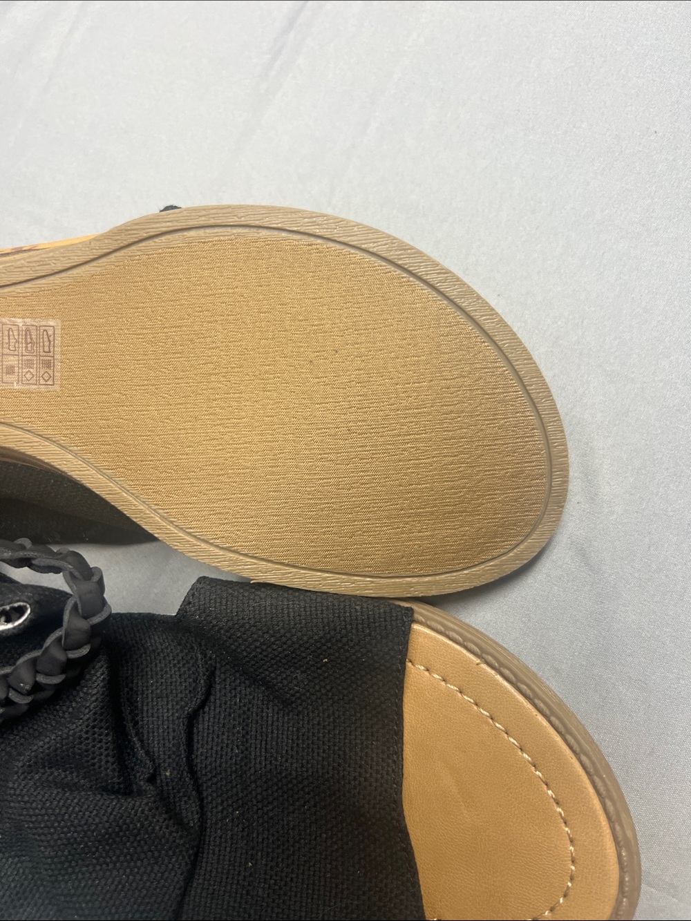 Women’s Black Braided-Strap Open-Toe Sandals - Comfortable Everyday Style0812 - Picture 2 of 5
